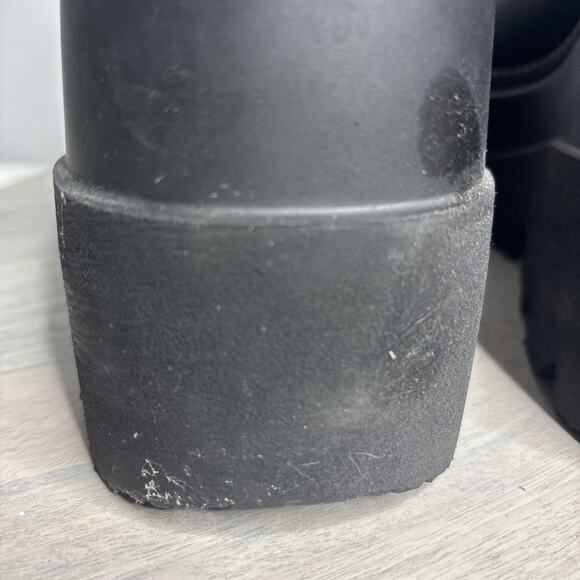 Demonia Black Platform Combat Boots Lace-Up Buckle Chunky Goth Grunge 8 - Picture 6 of 11